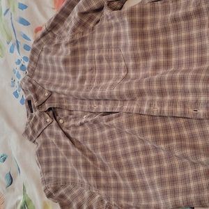 Hawker and rye button up 100% cotton large long sleeve